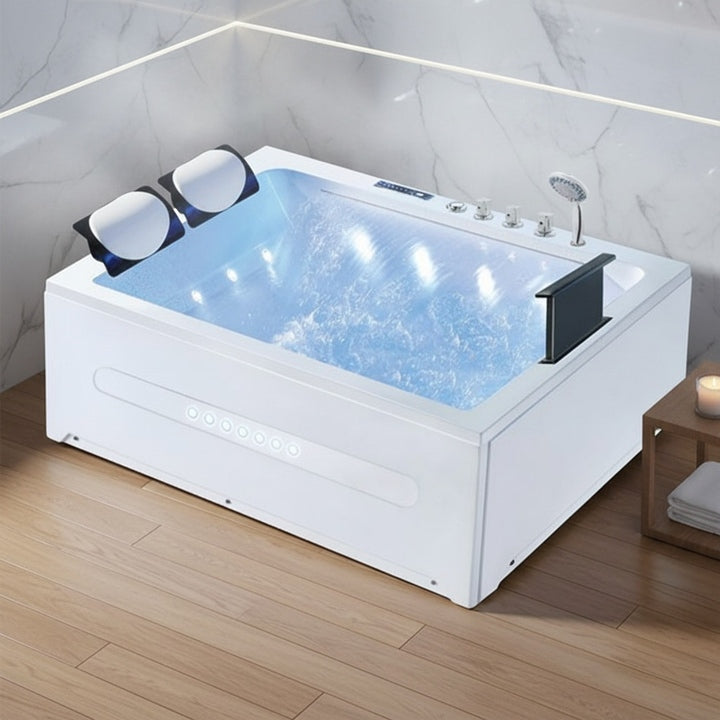 Durable Reinforced Bathtub Anti-slip Base Acrylic Soaking Bath Tub for Commercial Housing and Apartment Project