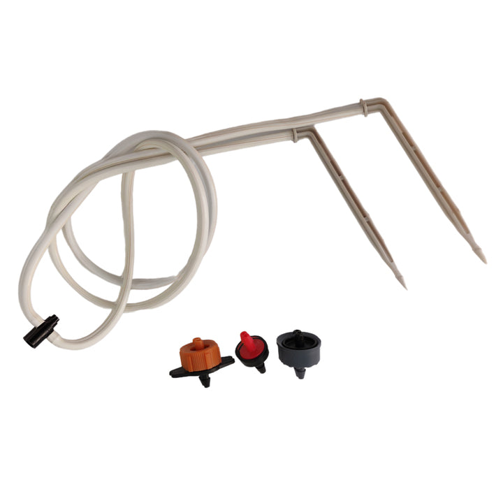 Hot Sale Length Customized 3/5mm Blackinside White Surface Tube Irrigation Emitter with 8L/H PC Dripper