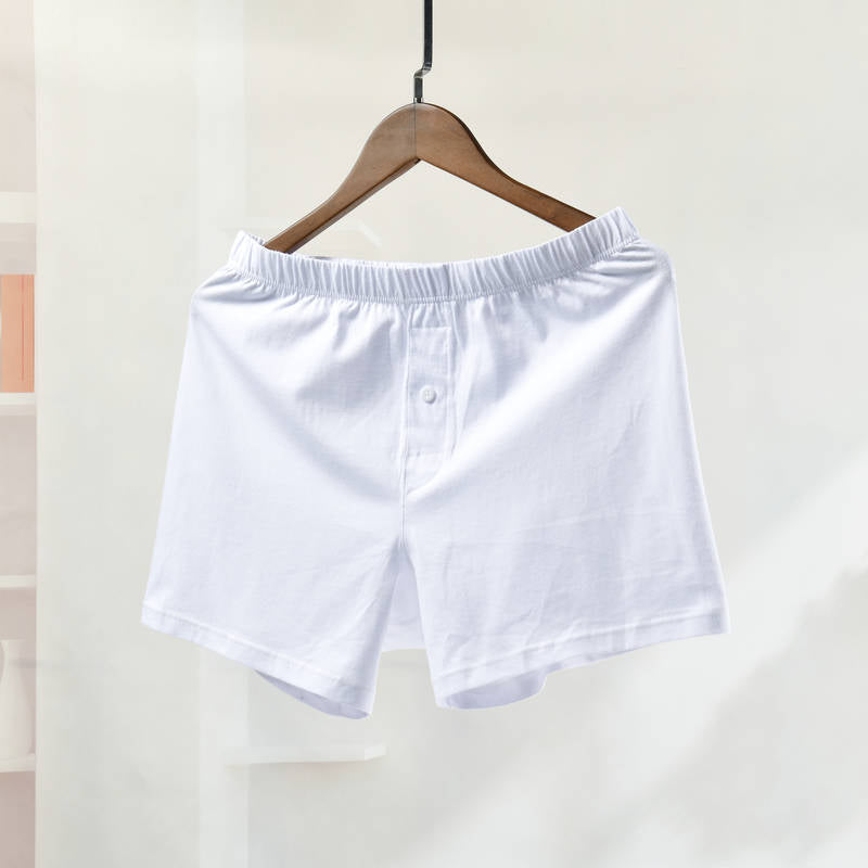 High Quality 100% Cotton Men's Underwear Boxer Buttons