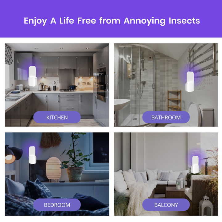 Electric Flying Insect Trap Mosquitoes Flies Gnat Traps for House Indoor