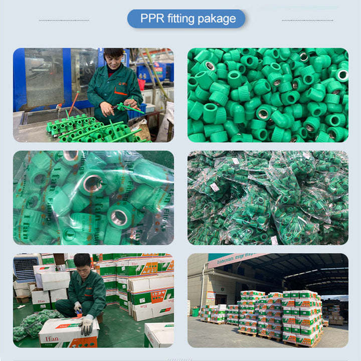 IFAN Factory OEM Plastic PPR Pipe Fitting Equal PPR Water Pipe Fittings