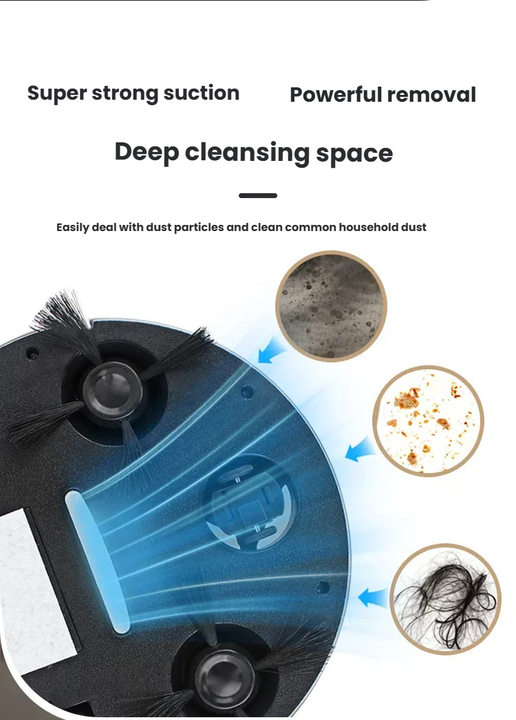 Household Battery Automatic Cleaning Dust Collector Mopping Home Robot Vacuum Cleaner