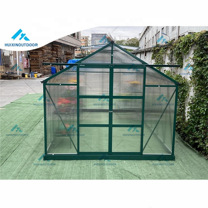 Factory Direct Modern Aluminum Frame Polycarbonate Greenhouse Easily Assembled Rot Proof & Waterproof for Plants