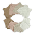 Custom New Design Ribbed Baby Set Hollow Knitted Comfortable Kids Summer Clothe Set