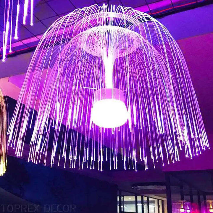 Indoor Jellyfish Pendant Light Jellyfish Chandelier Light Large Outdoor Christmas Decorations LED Jellyfish Lamp for Garden