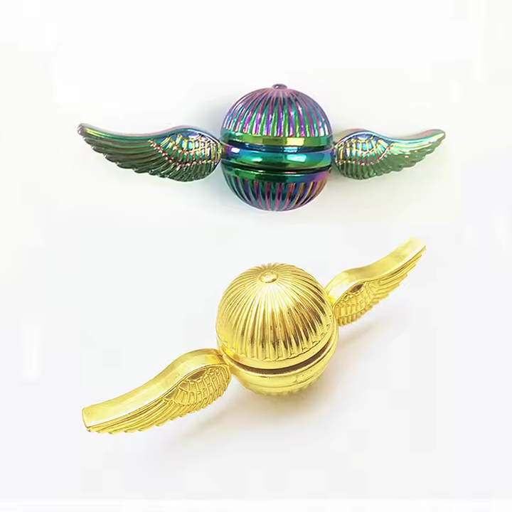 New Golden Gyro Ball Fidget Spinner Toys for Children Anti Stress Metal Finger Hand Spinner Toys