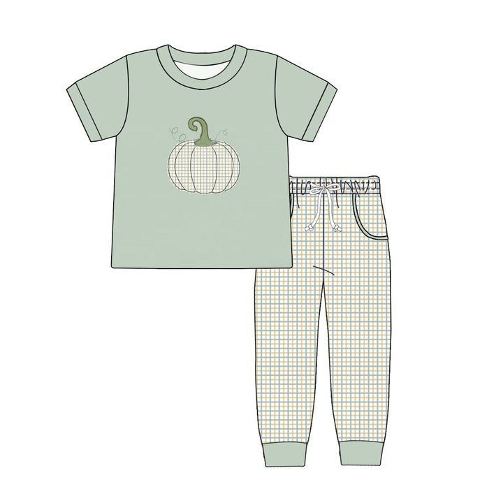Puresun Newest Halloween Kids Clothes Big Pumpkin Appliques Children Boutique Clothing Jogger Pants Baby Girl Clothing