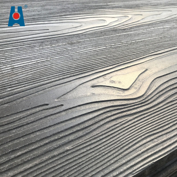 High Strength 8mm Thickness Fireproof Outdoor Facade Decorative Wood Grain Fiber Cement Siding Wall Board Panel