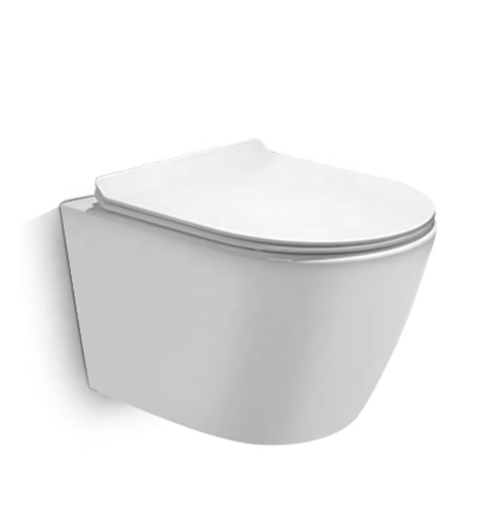 Modern Design Wall Hung Toilet with Concealed Tank and Round Bowl Practical Hanging Toilets