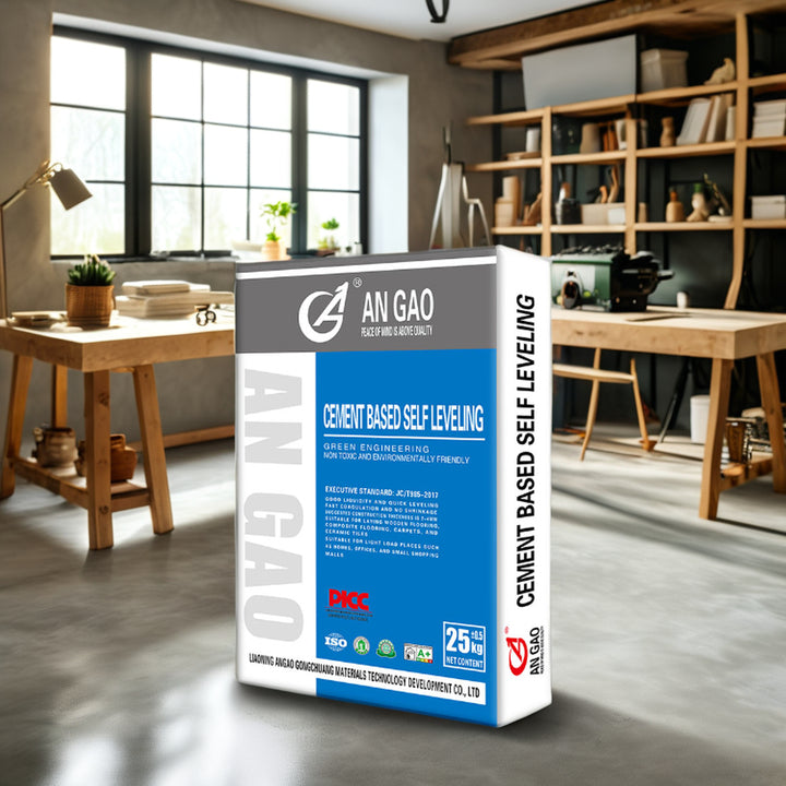 Angao AG-208 Self-Leveling Cement Rapid Hardening 25MPa Strength High Quality Construction Material for Indoor Use