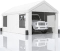 CODY Heavy Duty Portable 13*20ft Carport With Removable Sidewalls&doors Outdoor Garage