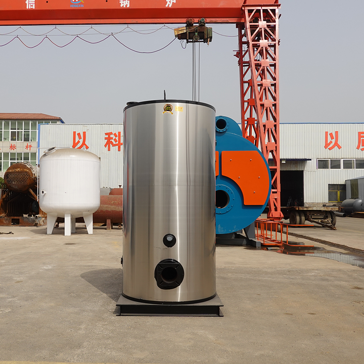 Industrial Automatic Hot Water Boiler Low Natural Gas LPG Diesel Oil Dual Fuel Fired Vertical Fire Tube Design Direct Factory