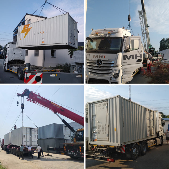 Sunark Hybrid Renewable Solar Energy Storage Container Bess 500KWh 800KWh 1MW Smart ESS Solution Lithium Ion LiFePO4 10 Year