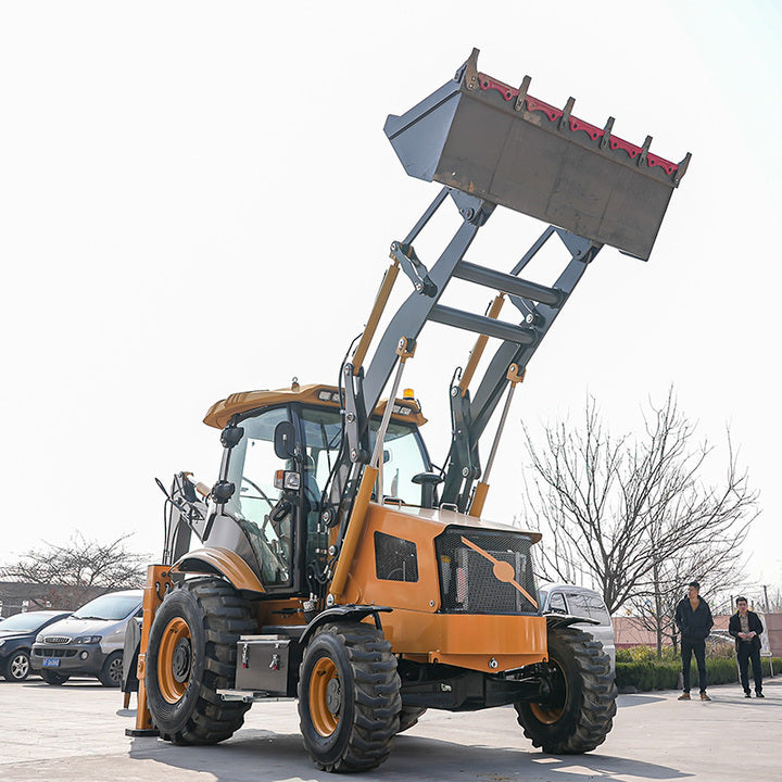 Professional Mini 4x4 Backhoe Loader with EPA Engine Automatic Transmission 70KW Power-Attachments & Agricultural Tractor