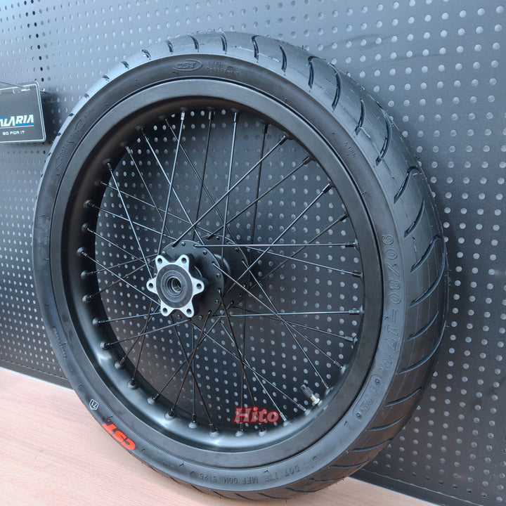 talaria xxx x3 mx3 mx4 mx5 supermotos wheel kit tires motorcycle supermoto wheels black wheel rims 70/90-17 90/80-17 17inch