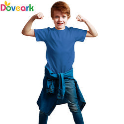Custom Logo T-shirt Boy 100% Premium Cotton T-shirts Plain Tshirts Blank Baby Girl Kids Short Sleeve t shirt Boy Kids Tee