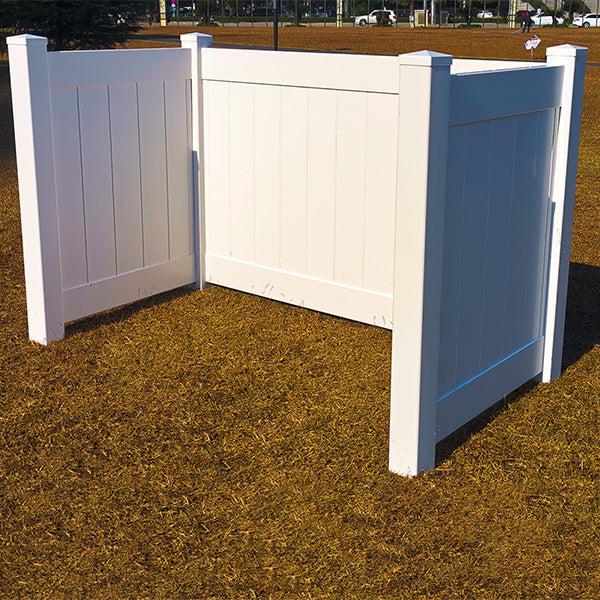 Vinyl Garbage Shelter, PVC Trash Can Enclosure, Vinyl Fencing Solutions for YourOutdoor Space , Outdoor Trash Can Storage
