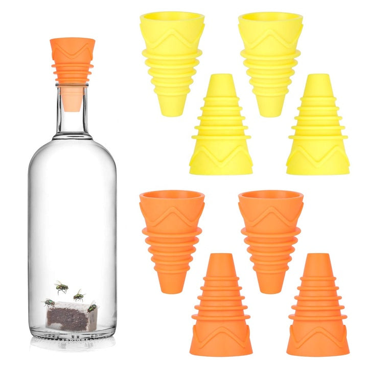 Replaceable Eco-Friendly Disposable Food Grade Silicone Fly Trap Indoor Fly Catcher for Fruit Flies 50-100 Sqm Coverage