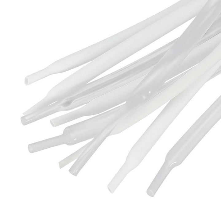 DINGYUAN 2:1 Shrink PVC Heat Shrink Clear Sleeve UV Resistant Flexible Insulated Heat Shrink Tubing for Light Strip