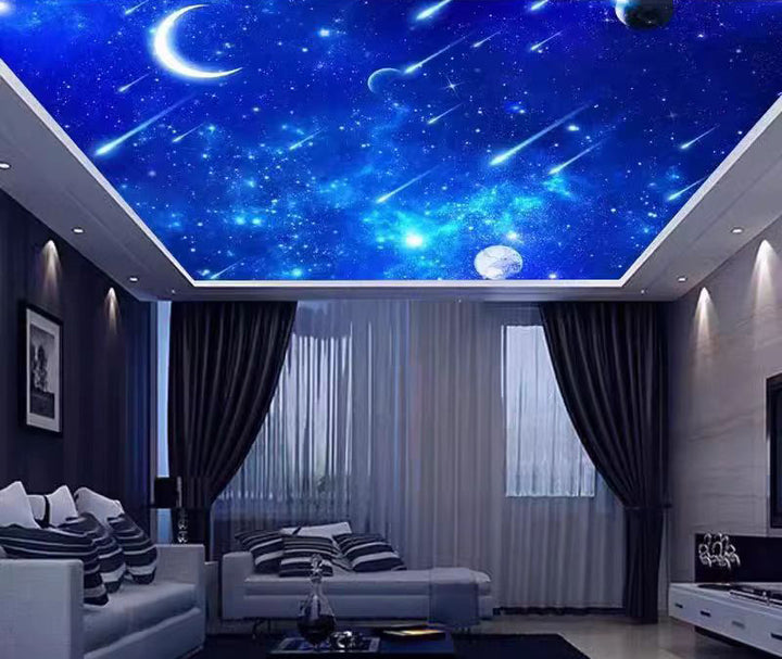 RGB Meteor LED Fiber Optic Star Ceiling Light Multi Colors Fibers Starlight 0.25/0.5/0.75mm Optical Fiber Light for Home