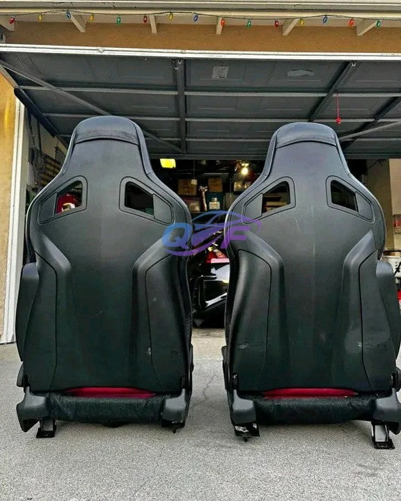 Universal High Quality Pvc Leather Racing Bucket Seats Simulator Gaming Station Adjustable Sim Bucket Carbon Fiber Back Seats
