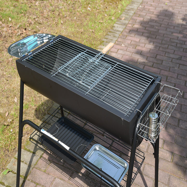 High Quality Wood Stove with Oven Korean Charcoal Barbecue Grill