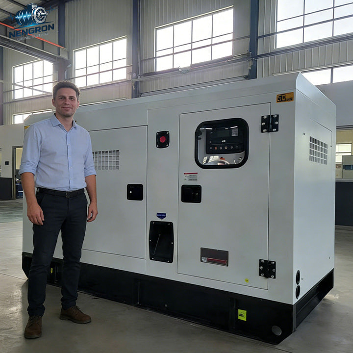 Nengron 100kW Natural Gas Syngas DC Generator 6CTA Leroy-Somer 240V 220V 24V DC Electric Start IP67 50/60Hz Airport Hospital CE