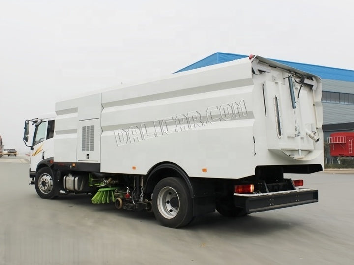 16000L FAW Heavy Duty Engine Large Capacity Road Cleaning Street Sweeper Truck with Pump for Sale