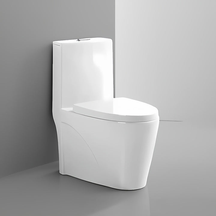 Hot Sale Modern Comfort Ceramic Siphonic One Piece Toilets Sanitary Wares Hotel Home Bathroom Toilet