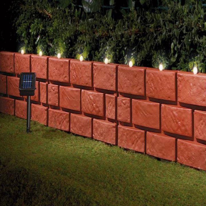 Lamp String Plastic Garden Fence Panels Colored Flower Plastic Fence Picket for European Standard Plastic Fence