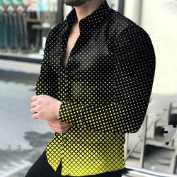 custom silk slim men tee dress shirts casual clothes long sleeve printing shirts for mens fashion shirts