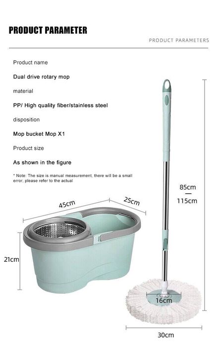 Custom Eco-Friendly Household Floor Wet Cleaning Microfiber Micro Fiber Twist 360 Rotating Cleaning Spinning Mop and Bucket Set