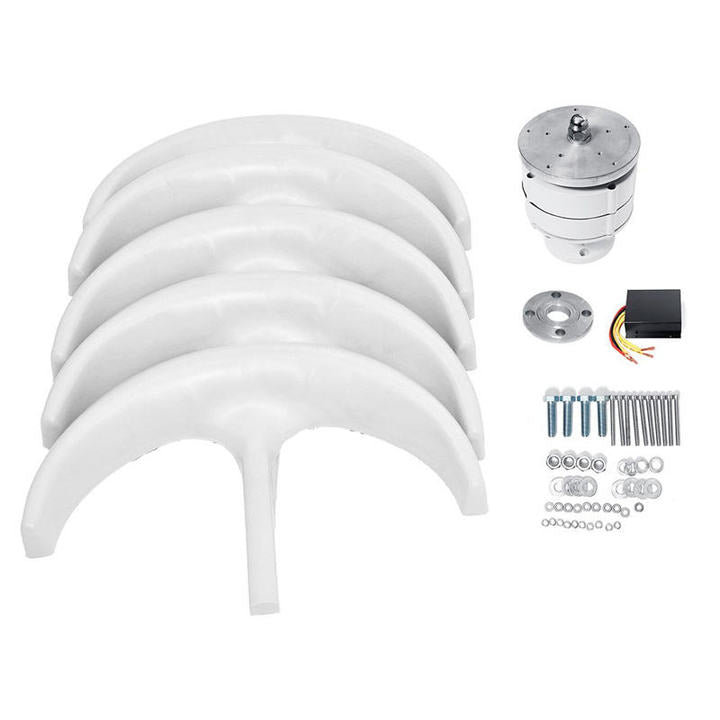 High Efficiency 10Years Warranty 1KW 5KW Vertical Axial Wind Turbine Off on Grid Hybrid Generator Solar System With Power Bank