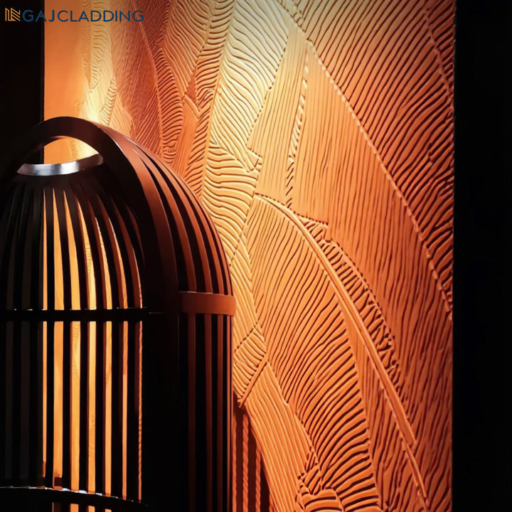 Premium Home Room Decorative Carved Interior Wall Panel 3D Art Fiber Cement Boards for Hotel Villa