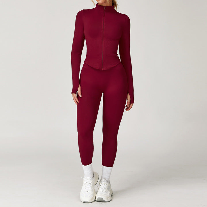Women Seamless Sets for Outdoor Sports Quick Dry Yoga Jacket and Leggings Women Yoga Suits