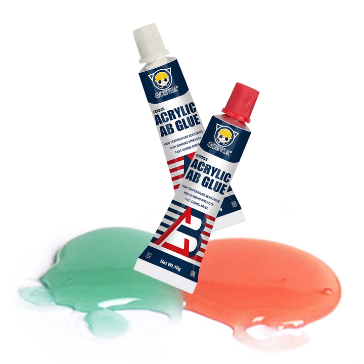 GORVIA Two Component 1:1 10g+10g Modified Acrylic AB Glue for Stainless Steel