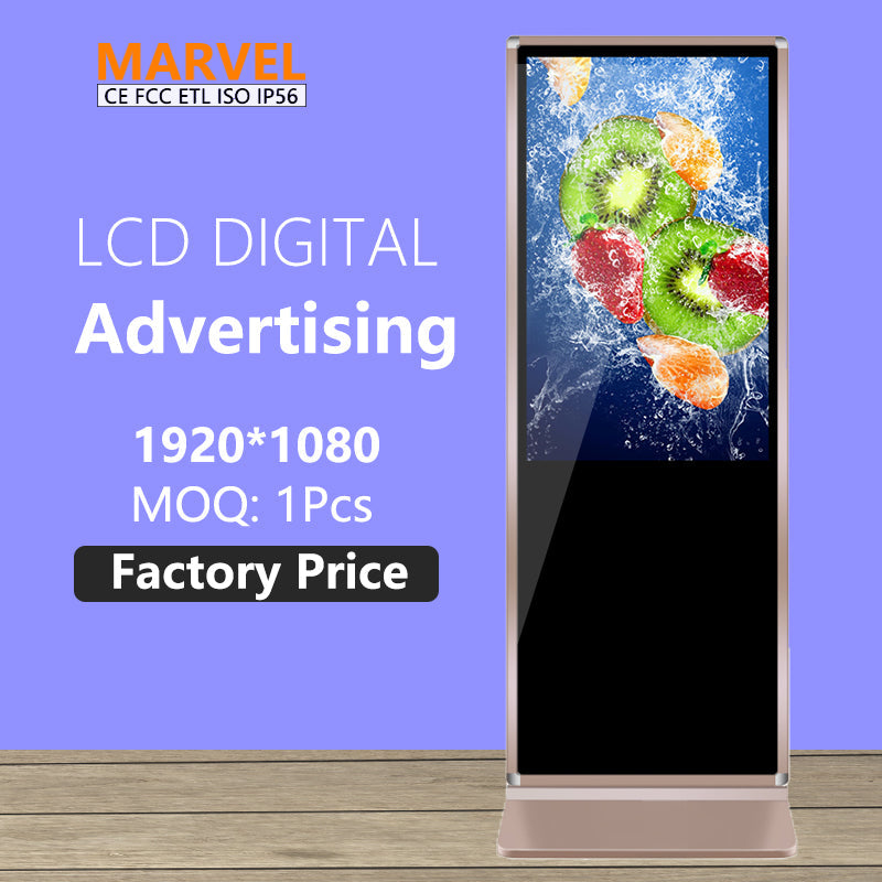 Marvel 43 55 Inch Indoor Android Floor Stand Touch Screen Display Advertising Totem Lcd Digital Signage