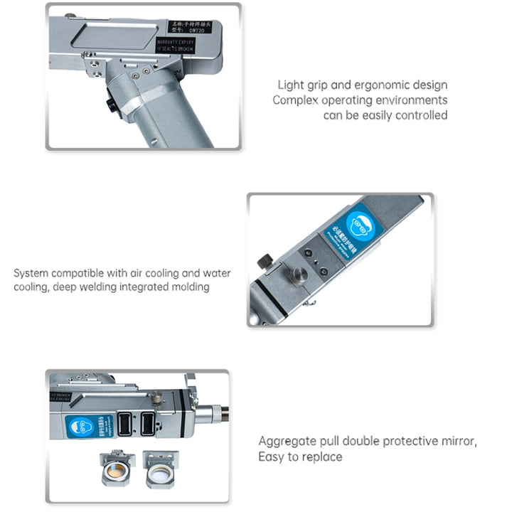 QILIN DWT20 Handheld Fiber Laser Welding Gun Laser Welder 4 in 1 Laser Welding Machine Gun for Rust Removal