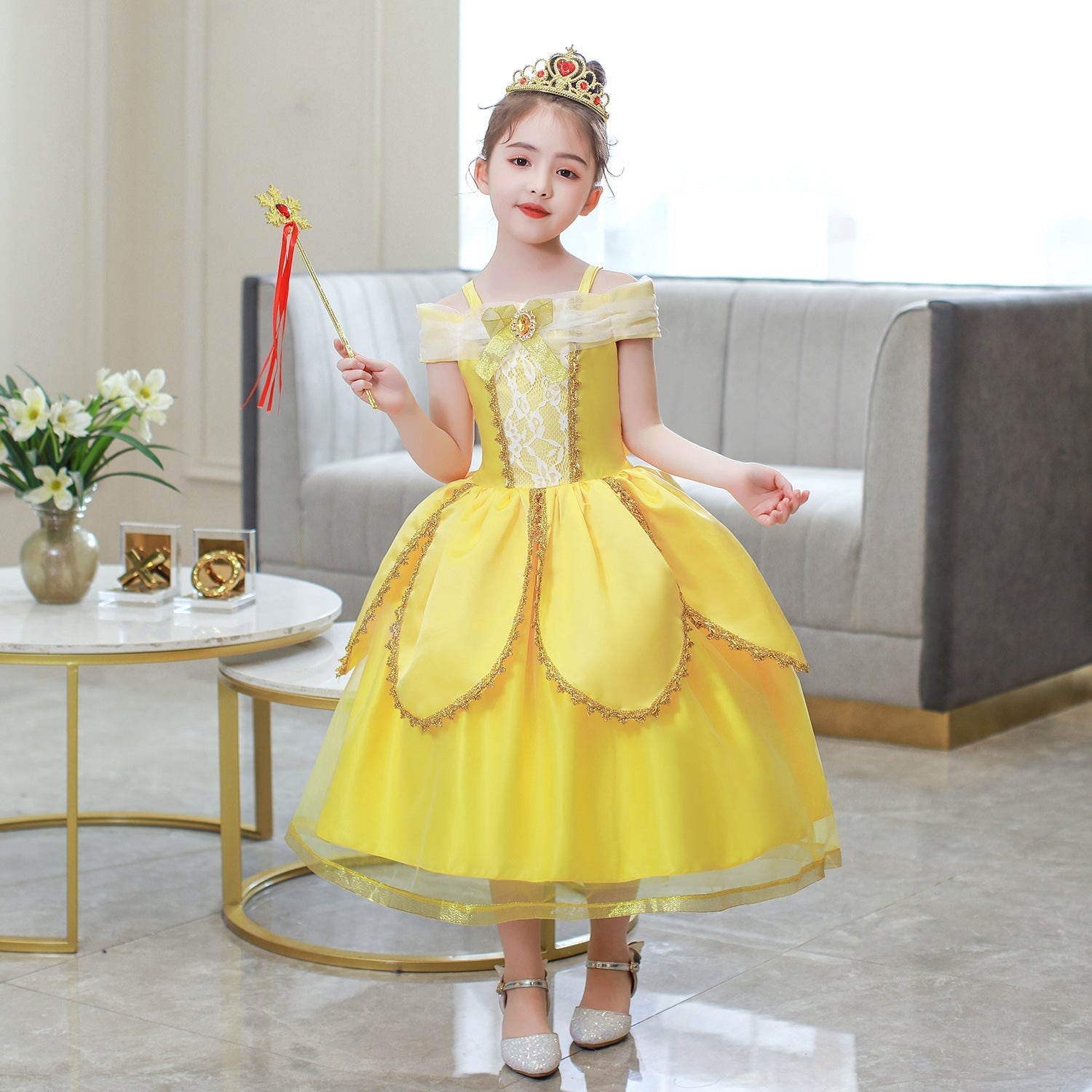 RTS Kids Dresses for Girls Party Wear Princess Inspired Dress Girl Ready to Ship