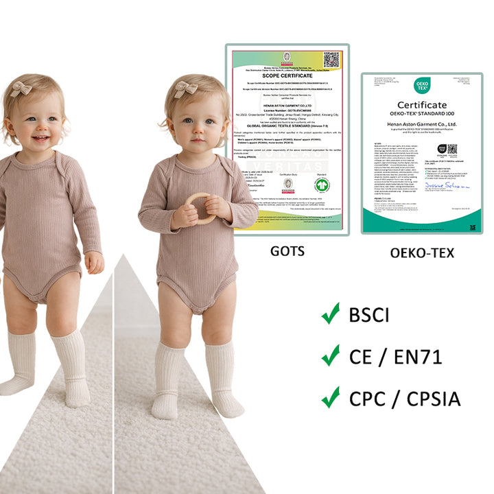 Manufacturer Super Soft Sleeve Baby Rompers Solid Ribbed Organic Cotton Sleeve Baby Romper Clothes