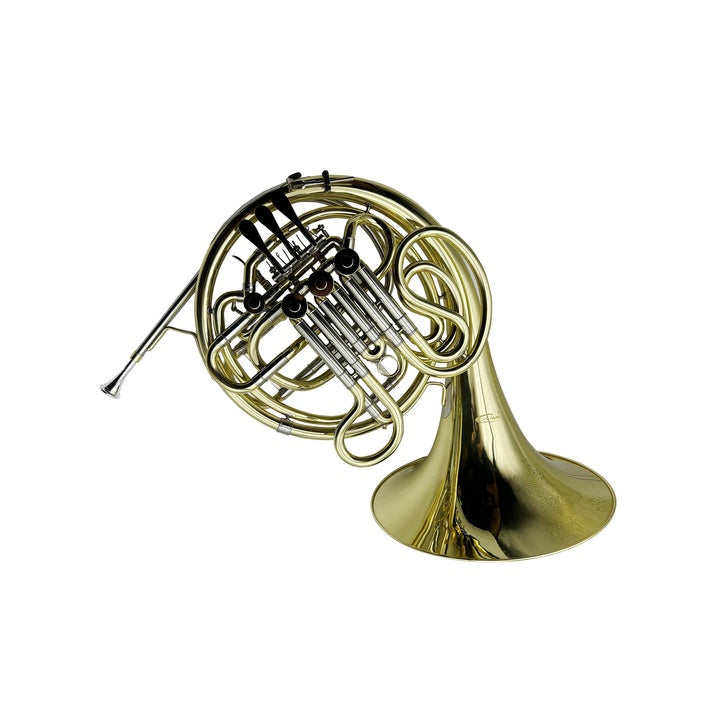 SEASOUND Factory OEM Professional French Horn JYFH940 Double Gold 4-Keys Brass 4-Keys Lacquer Finish Bb/F Trumpet Factory Direct
