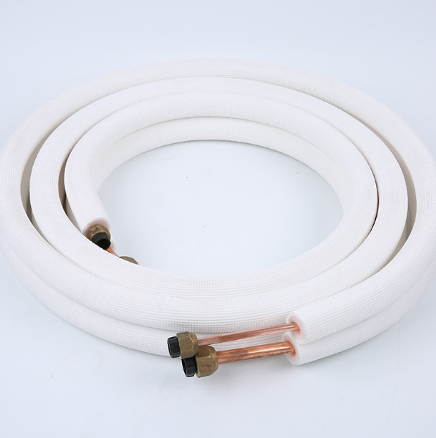 High-quality Pure Copper air Conditioning Connection Pipes with PE Insulation Layer 3/5 Meters in Length Each