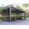 Motorized Adjustable Gazebo Pergola Waterproof Aluminum Bioclimatic Pergola