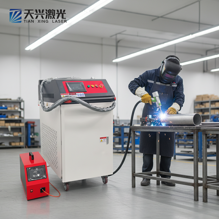 New Aluminum Tube Laser Welding Machine 3000W High-Power Industrial-Grade Fiber Handheld Easy to Operate High-Speed