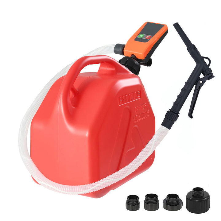 Plastic 3.2GPM Portable Manual Nozzle Battery Powered Fuel Transfer Pump Efficient Versatile Fuel Transfer Pump for Car Truck