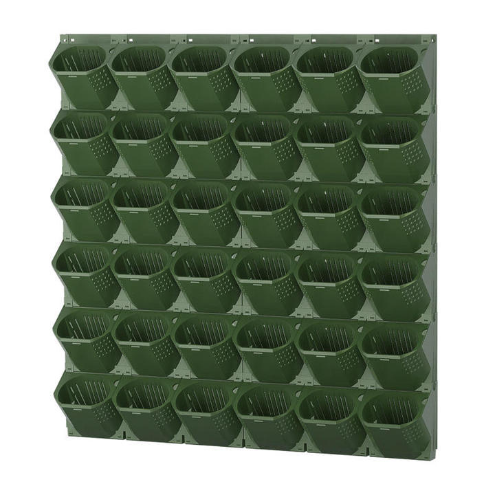 Outdoor Vertical Hydroponic System Wall Hanging Planter Wall Plant Pots Plastic Self Watering Pot