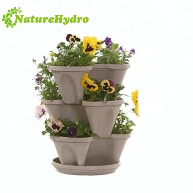 Strawberry Lettuce Planter Hydroponics Stacking Pots