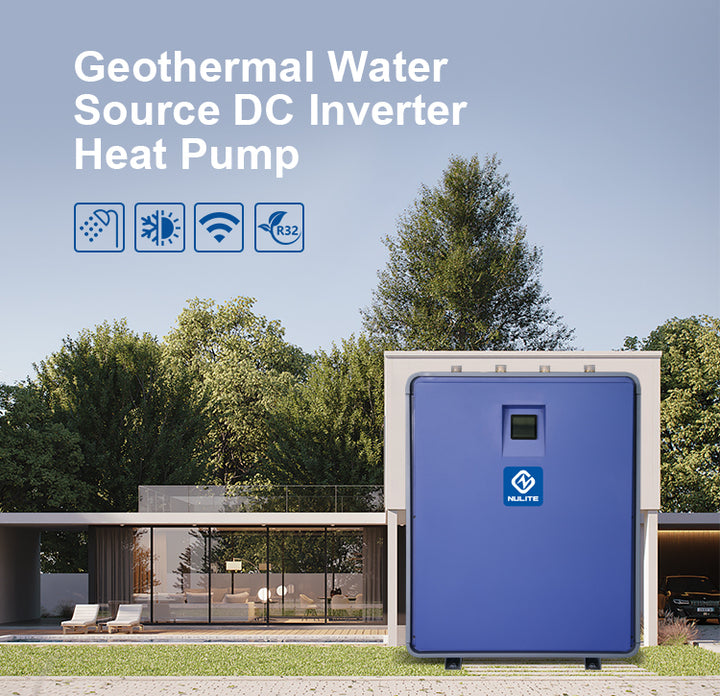 R32 10kw 20kw 40kw Inverter Geothermal Ground Source Heating System Water to Water Source Heat Pump