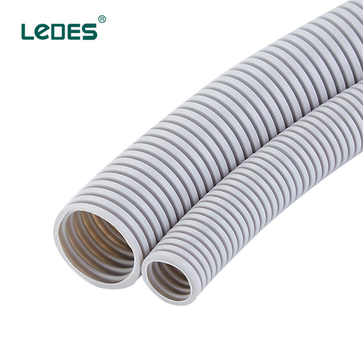Flexible PVC Pipe Good Quality Electrical Nonmetallic Grey Corrugated Conduit Pipe for American Standard