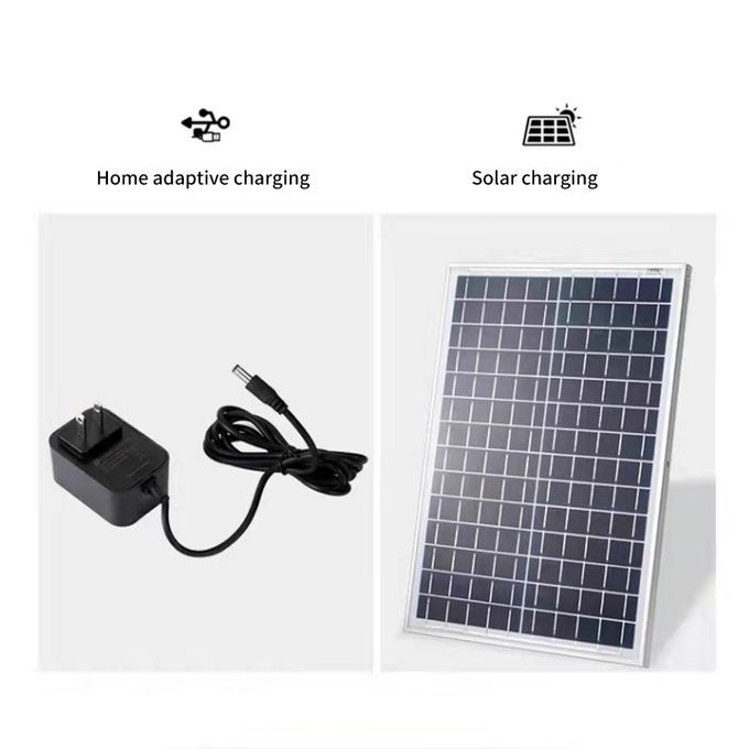 High Quality New Outdoor Home Rechargeable Floor Standing 16Inch Solar Fans for Home 18 Inch Solar